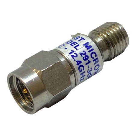 Midwest Microwave SMA (M-F) Fixed Attenuator Mod 291-3 3dB 12.4Ghz
