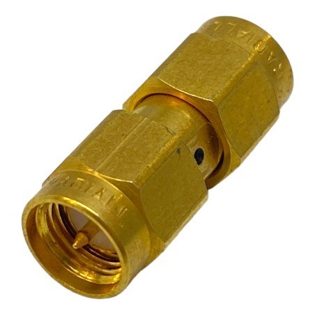 SMA (m) To SMA (m) Gold Coaxial Converter Adapter Radiall 18GHz