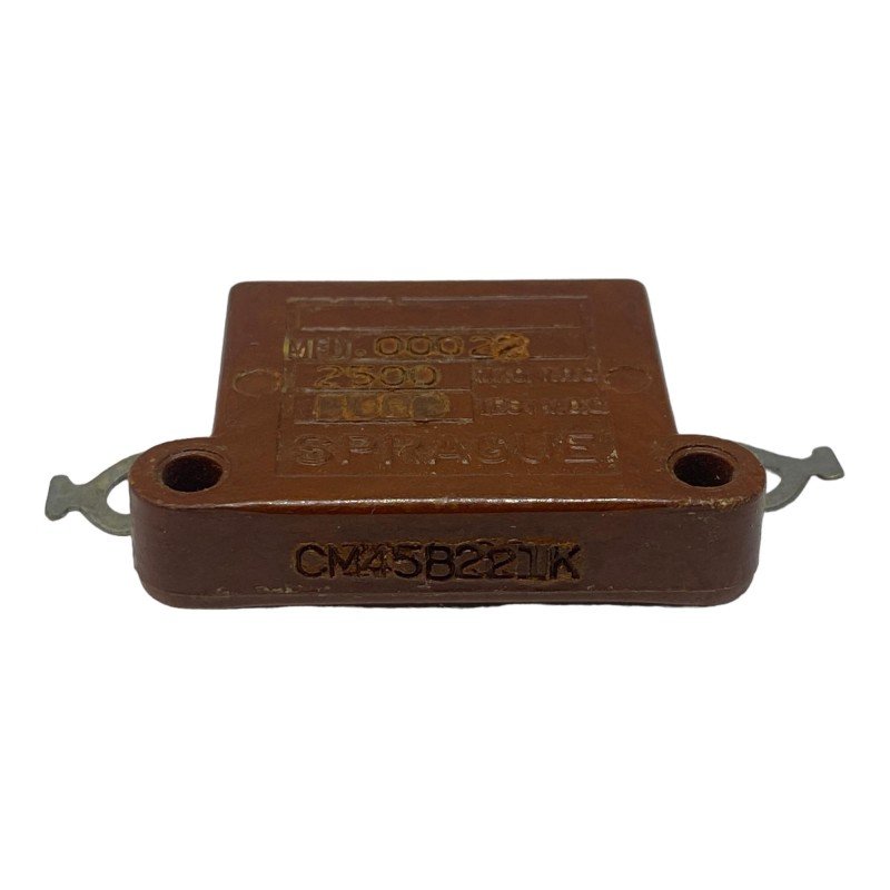220pF 2500V 2.5kV Fixed Mica Capacitor CM45B221K Sprague