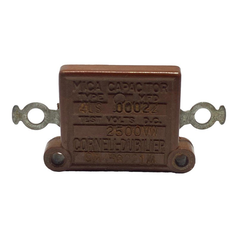 220pF 2500V 2.5kV Fixed Mica Capacitor 4LS CM45B221M Cornell Dubilier