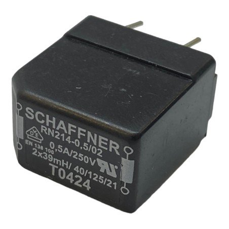 RN214-0.5-02-39M Schaffner Common Mode Choke Filter 0.5A/250V 39mH