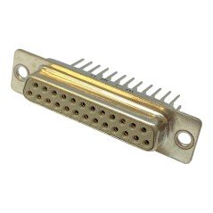 160-1581 Harting 25 Position D-sub Female Connector Socket Panel Mount 2.76mm Pitch