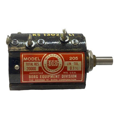20Kohm 20K 0.1% High Presicion Linear Potentiometer Model 205 KS13025 Borg