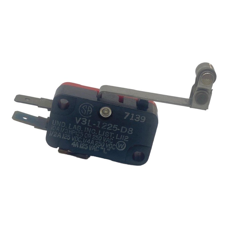 V3L-1225-D8 Und Lab SPDT Snap Action Microswitch Roller Switch 10A/125-250Vac 1/3HP
