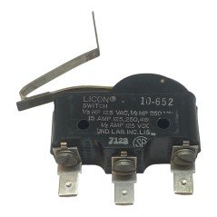 10-652 Licon SPDT Snap Action Microswitch 15A/125-250-480Vac