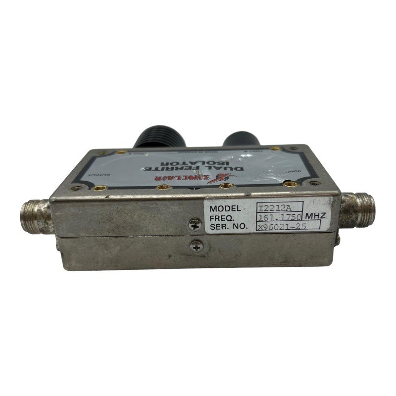 I2212A Sinclair Dual Junction Isolator N type 161Mhz