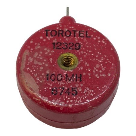 100mH Torotel Mil Spec Toroid Choke Inductor 12329 5950-00-777-4822 26.5mm