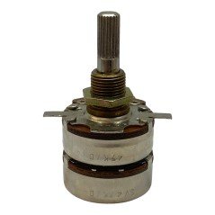 47Kohm 47K Double Logarithmic Metal Potentiometer 2x47K Lesa