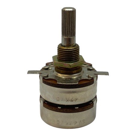 47Kohm 47K Double Logarithmic Metal Potentiometer 2x47K Lesa