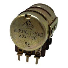 10Kohm 10K Triple Metal Potentiometer A10Kx2 +S10K 233-000 Cosmos