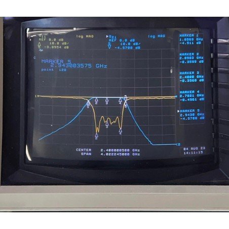 5B250-2400/980-0P/0 K&L Microwave Bandpass Filter SMA(f) 2000-2800Mhz CF: 2.4Ghz