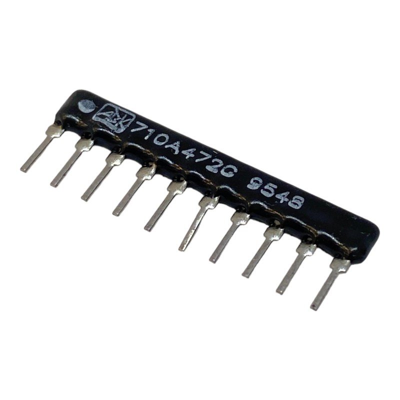 4.7Kohm 4K7 10 Pin Network Resistor 710A472G Abtech
