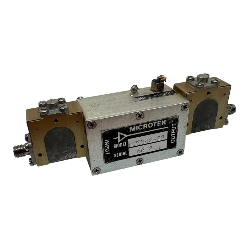 MT3342-23 Microtek RF Amplifier SMA w Circulators 3400-4200Mhz 15Vdc G:22db Vswr: -24db