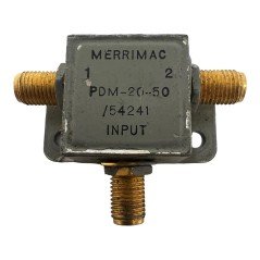 PDM-20-50 Merrimac Power Splitter Combiner 2 Way 1-100Mhz SMA
