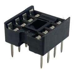 DIP/DIL IC Socket Chip Socket Holder 8Pin 8Position Round/Flat D05-08TAAB1-G