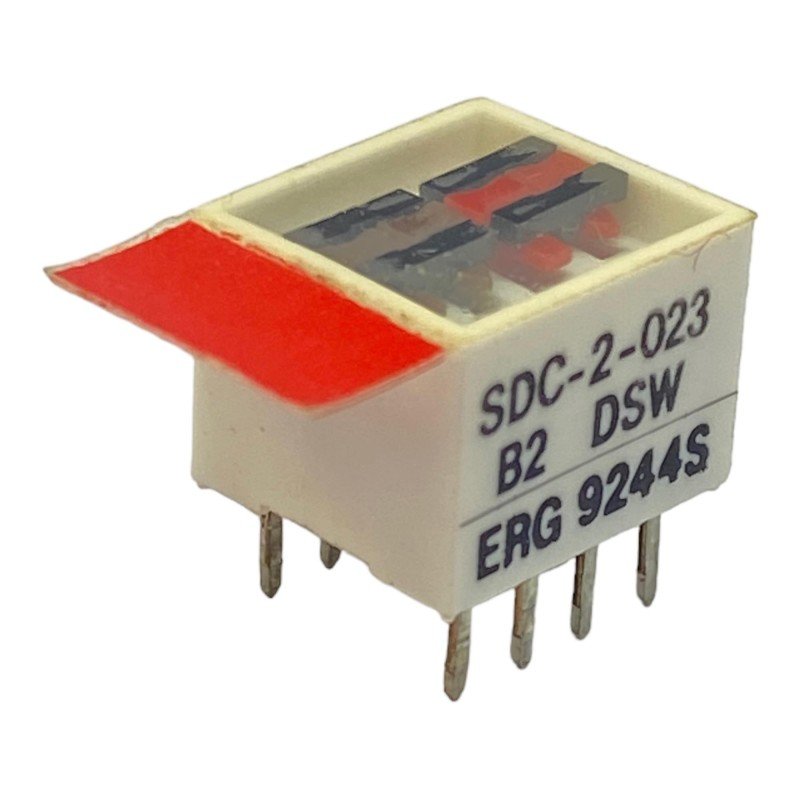 SDC-2-023 ERG SPDT Momentary Slide Dip Switch