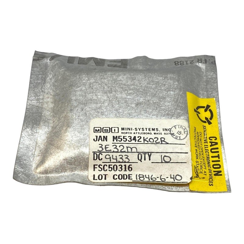 JAN M55342K02R3E32M MSI SMD Mil Spec Fixed Glaze Film Resistor Qty:10