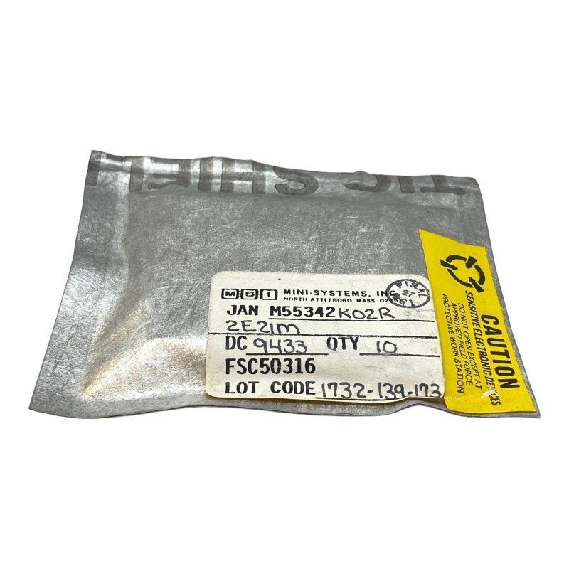 JAN M55342K02R2E21M MSI SMD Mil Spec Fixed Glaze Film Resistor Qty:10