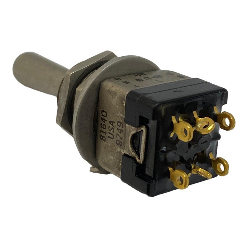 MS21353-341 Mil Spec DP3T Momentary Toggle Switch 28V/5A Solder Terminal