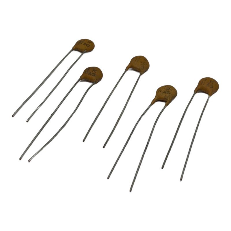 1nF 1000pF 50V Radial Ceamic Capacitor NAO Qty:5