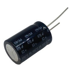 470uF 63V Radial Electrolytic Capacitor EKM00JH347J00 105C ROE 26x16mm