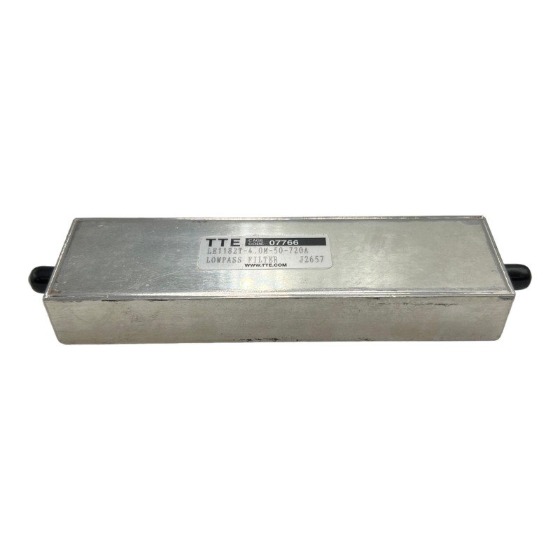 LE1182T-4.0M-50-720A TTE Low Pass RF Filter SMA (f) 4Mhz