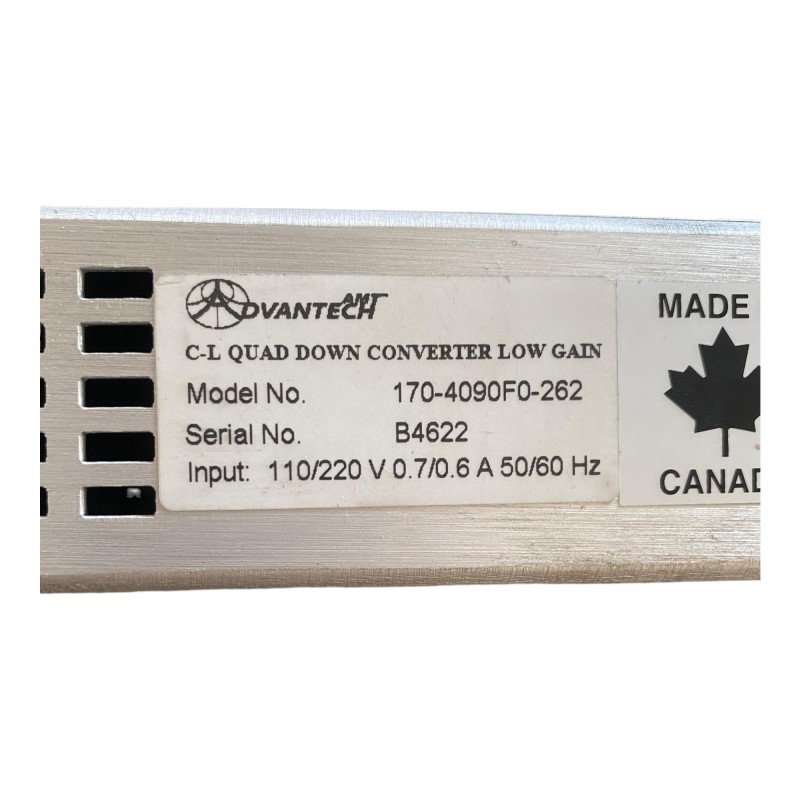 170-4090F0-262 Advantech C Band To L Band Quad Down Converter 110/220V 0.6/0.7A 50/60Hz