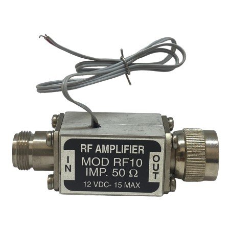 RF10 RF Amplifier 10MHz-1GHz 10dB 12-15Vdc 50Ohm N Type (F-M)