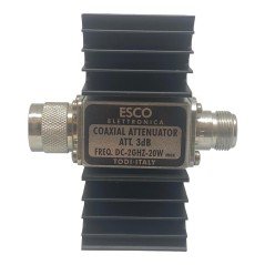 N Type (F-M) Coaxial Fixed Attenuator With Heat Sink 3dB 20W 2GHz