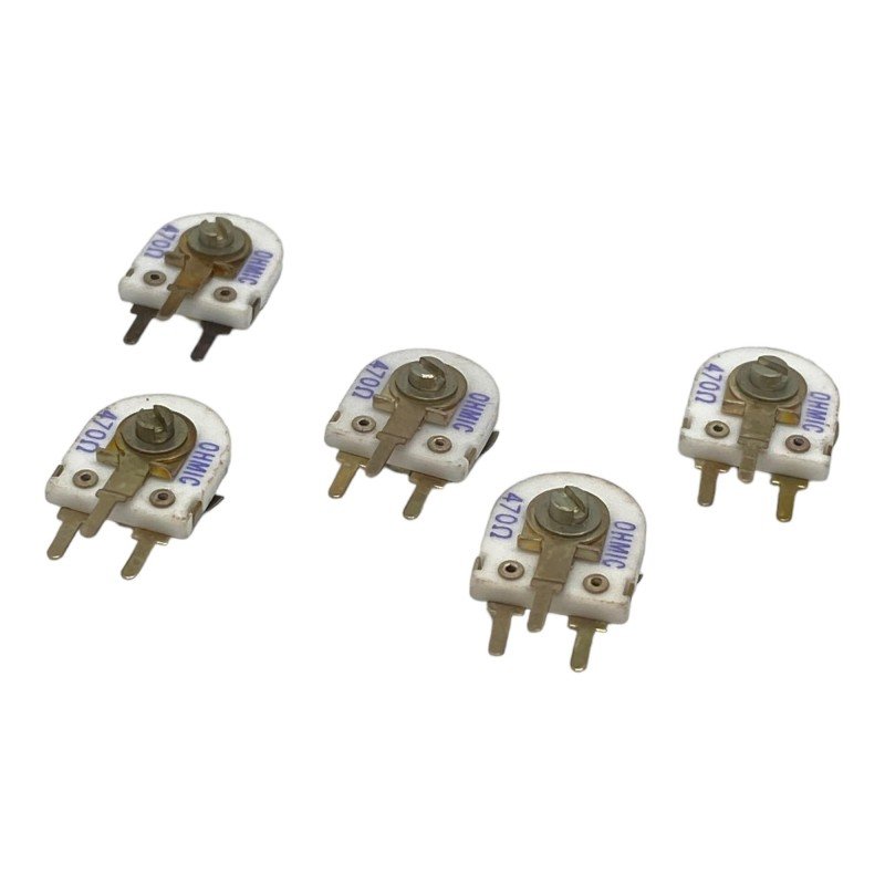 470Ohm 470R Vertical Trimmer Potentiometer D:9.5mm Ohmic Qty:5