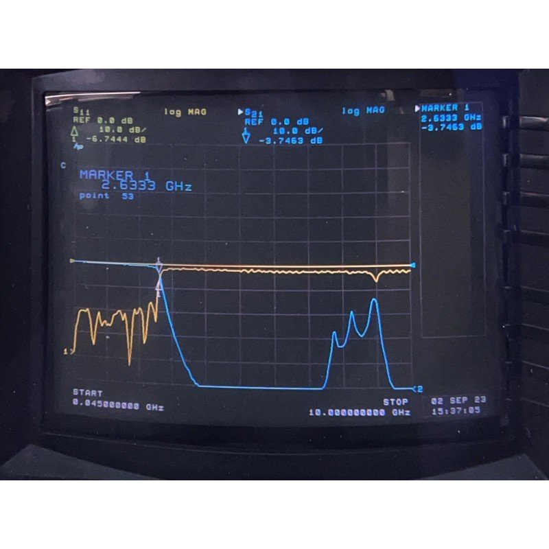 0359093-A1 Alenia Dual Low Pass Filter 2600Mhz LPF J1-J2 and J3-J4 SMA