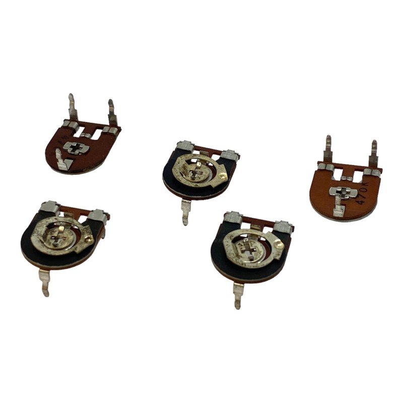 470Kohm 470K Horizontal Trimmer Potentiometer D:15mm Qty:5