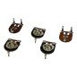 470Kohm 470K Horizontal Trimmer Potentiometer D:15mm Qty:5