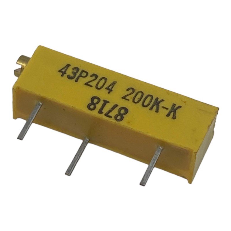 200Kohm 200K 10% Trimmer Potentiometer 43P204 Spectrol