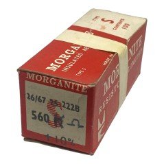 560Kohm 560K 1/2W 0.5W 10% Axial Carbon Film Resistor Type S Morganite Qty:100