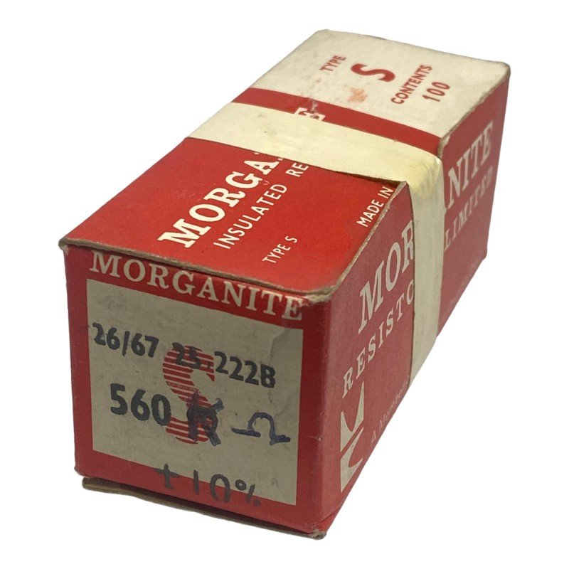 560Kohm 560K 1/2W 0.5W 10% Axial Carbon  Resistor Type S Morganite Qty:100
