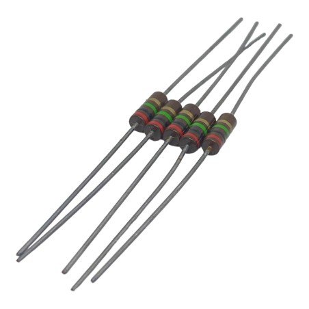 2Mohm 2M 1/2W 0.5W 5% Axial Carbon Film Resistor Qty:5