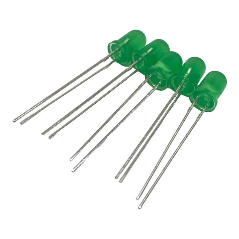 L-53GD Kingbright Green LED 5mm Through Hole 228-6004 Qty:5