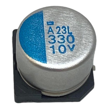 330uF 10V SMD Chip Aluminum Electrolytic Capacitor 10.5x10mm