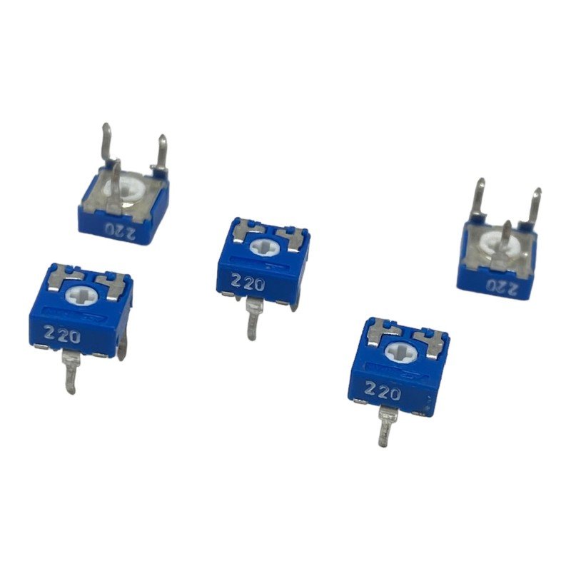 220Ohm 220R Horizontal Trimmer Potentiometer ACP 7x6.5mm Qty:5