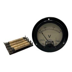 0-400V ANALOG PANEL METER WITH SHUNT VOLTMETER ALLOCCHIO BACCHINI