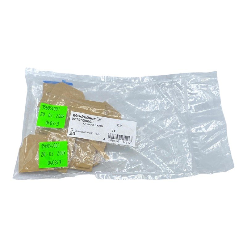 APSAK2.5KRG Weidmuller Terminal Block End Barrier Plate 0279520000