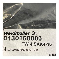 TW4SAK4-10 Weidmuller Terminal Block Separating Plate 0130160000
