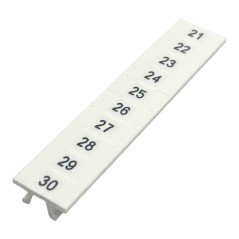 1050017:0021 Pheonix Contact Zack Marker Strip Numbers 21-30 For Terminal Block Width: 5.2mm