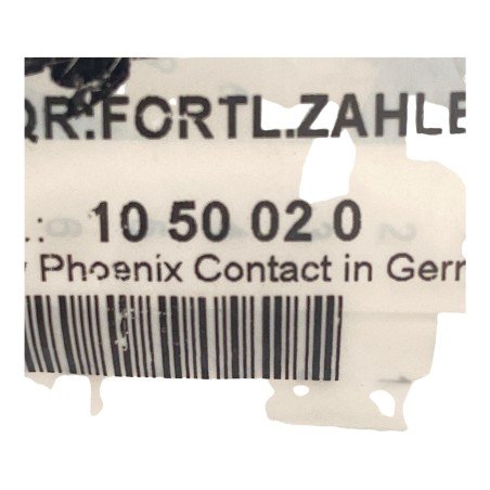 1050020:0021 Pheonix Contact Zack Marker Strip Numbers 21-30 For Terminal Block Width: 5.2mm