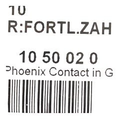 1050020:0031 Pheonix Contact Zack Marker Strip Numbers 31-40 For Terminal Block Width: 5.2mm