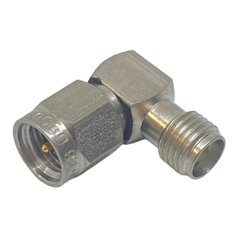 50-678-0000-89 SMA (M) To SMA (F) Mil SPec Right Angle Coaxial Converter Adapter 5935-01-119-6822