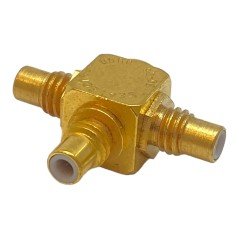 50-083-0000 Sealectro Tee SMC (M) To 2x SMC (M) Coaxial Converter Adapter