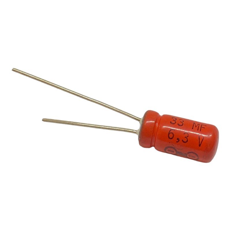 33uF 6.3V Radial Electrolytic Capacitor 13.5x6.5mm