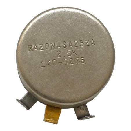 2.5Kohm 2K5 Metal Mil Spec Potentiometer RA20NASA252A Clarostat 5905-00-581-1427